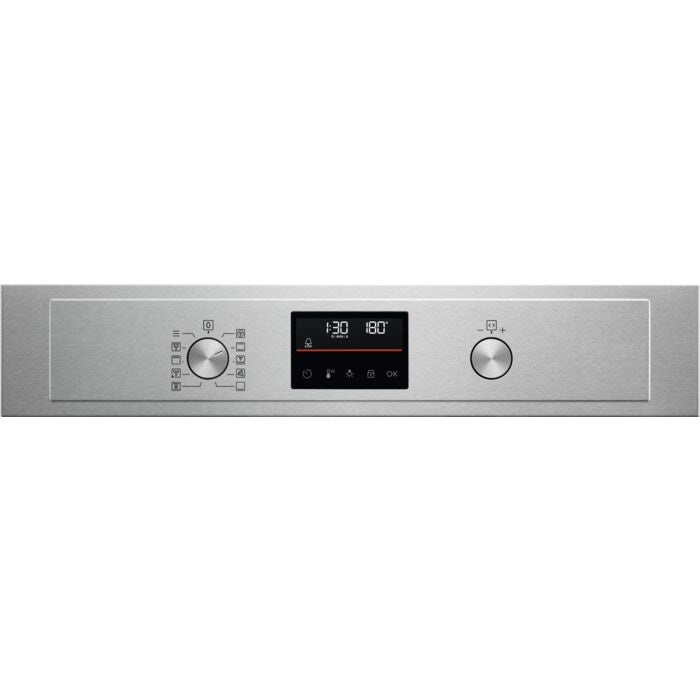 AEG 3000 Series BPX535A61M Air Fry Electric Single Built in Oven with Retractable Dials in Stainless Steel