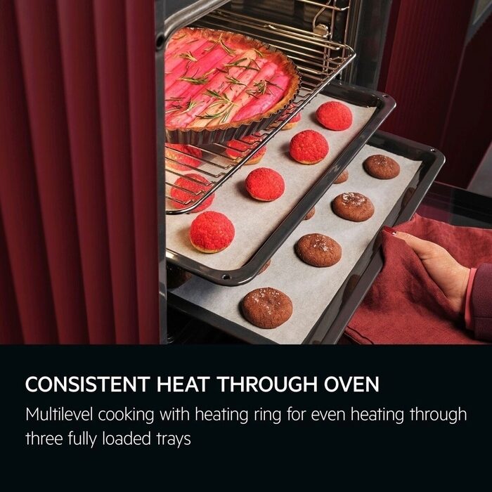 AEG 5000 Series GA5CB501AB Surround Cook with Steam Bake Electric Single Built in Oven with Retractable Dials Black