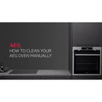 AEG 6000 Series BEB335061W Surround Cook Electric Single Built in Oven with Retractable Dials in White