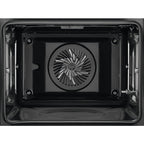 AEG 6000 Series BES355010M Steam Bake Electric Single Built in Oven with Retractable Dials in Stainless Steel
