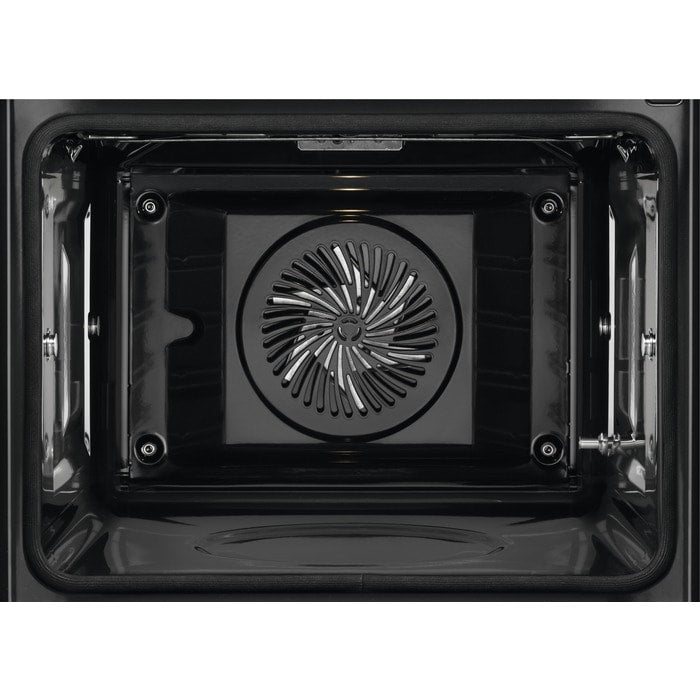 AEG 6000 Series BPE556060M Steam Bake Electric Single Built in Oven with Retractable Dials in Steinless Steel