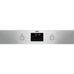 AEG 6000 Series BPS355061M Steam Bake Electric Single Built in Oven with Retractable Dials in Stainless Steel