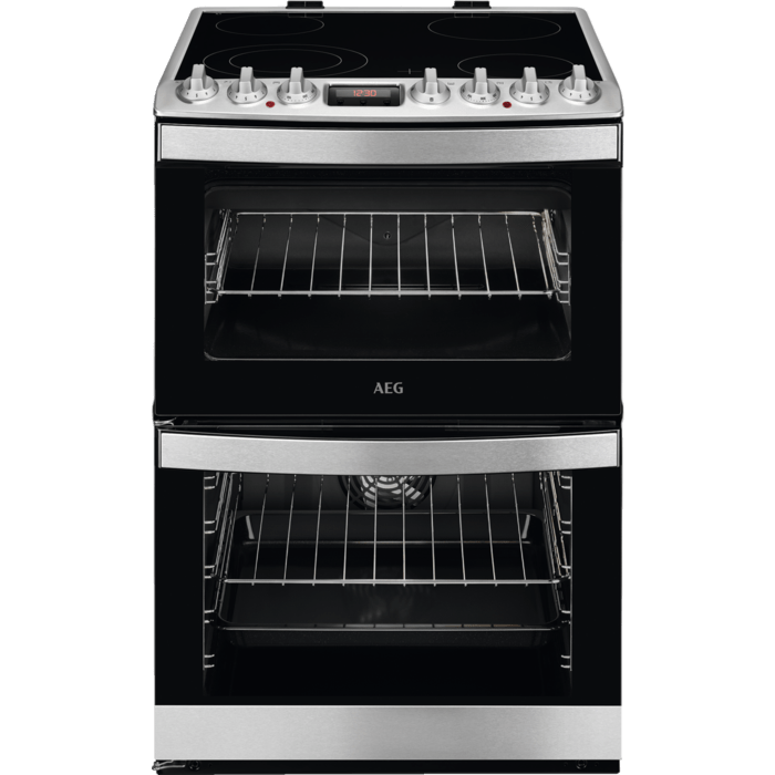 AEG CCB6740ACM SteamBake Ceramic Double Electric Cooker