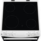 AEG CCX6501ACW Freestanding Electric Cooker Double Oven with Ceramic Hob White