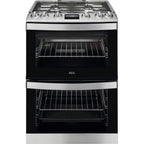 AEG CGB6131ACM 60cm Freestanding Gas Cooker with Double Oven in Stainless Steel