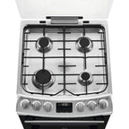 AEG CGX1130ACM 55cm Freestanding Gas Cooker with Double Oven in Stainless Steel