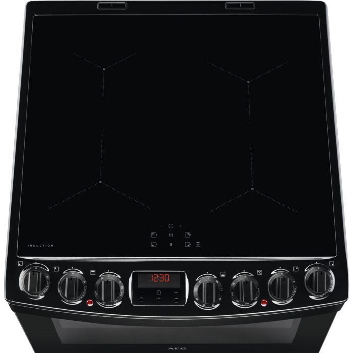 AEG CIB6742ACB Induction Electric Cooker with Double Oven Black