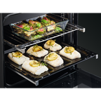 AEG CIB6742ACB Induction Electric Cooker with Double Oven Black