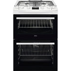 AEG CKX6540ACW 60cm 5000 Series Surround Cook Dual Fuel Freestanding Cooker With Double Oven in White