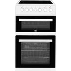 Beko EDVC503W 50cm Electric Double Oven with Ceramic Hob - White