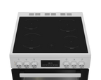 Blomberg HKRN651W 60cm Double Oven Electric Cooker with Vitroceramic Hob White