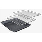 Bosch HBG7764B1B 60cm Series 8 Pyrolytic Electric Built in Single Oven with Air Fry Funtion in Black