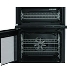 Hotpoint HDE6VDC2B1 60cm Double Oven Electric Cooker with Ceramic Hob in Black