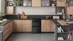Hotpoint HDEU67V9C2B UK 60cm Freestanding Electric Cooker Double Oven with Ceramic Hob Black