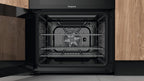 Hotpoint HDEU67V9C2B UK 60cm Freestanding Electric Cooker Double Oven with Ceramic Hob Black