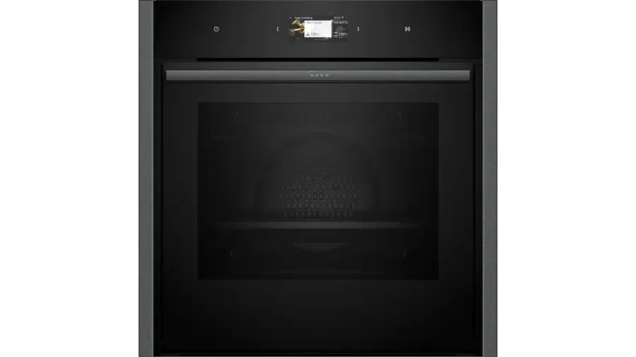 Neff B64CS71G0B N90 Slide and Hide Built-In Electric Single Oven Graphite