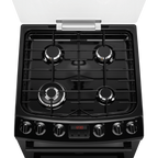 Zanussi ZCG43250BA Gas Cooker with Double Oven Black
