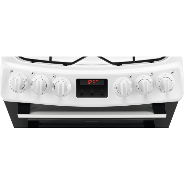 Zanussi ZCG43250WA Gas Cooker with Double Oven White