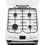 Zanussi ZCG43250WA Gas Cooker with Double Oven White