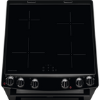 Zanussi ZCI66080BA Induction Electric Cooker with Double Oven