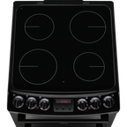 Zanussi ZCV46250BA Ceramic Electric Cooker with Double Oven Black
