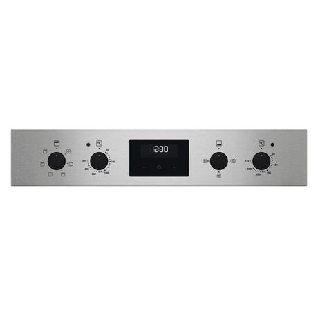 Zanussi ZKCXL3X1 56cm Built In Electric Double Oven Stainless Steel